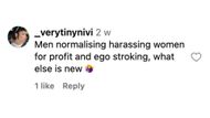 Instagram comment (Image via mustsharenews)